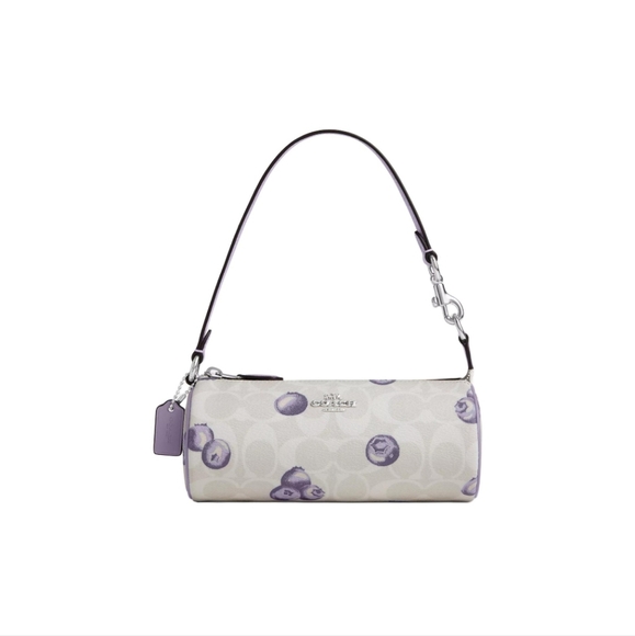 Nolita Barrel Bag In Signature Canvas With Blueberry Print - Picture 7 of 11